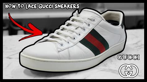 gucci icon lace up sneaker mens|Gucci replacement shoe laces.